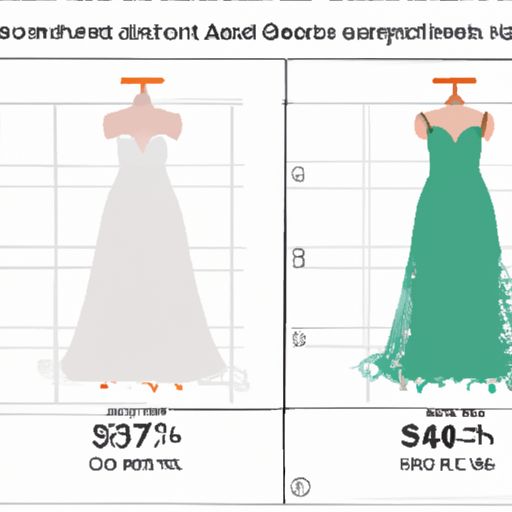 טבלת השוואה של עלויות בין שמלות כלה בהתאמה אישית